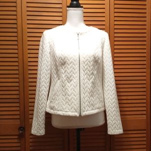 Chico's Quilted Zip Up Jacket Size S or 0 Pockets